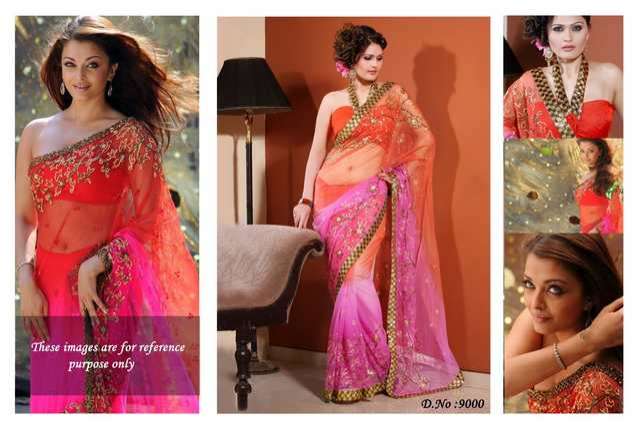 NEW Collection Modernes Bollywood actress Sari(Saree)